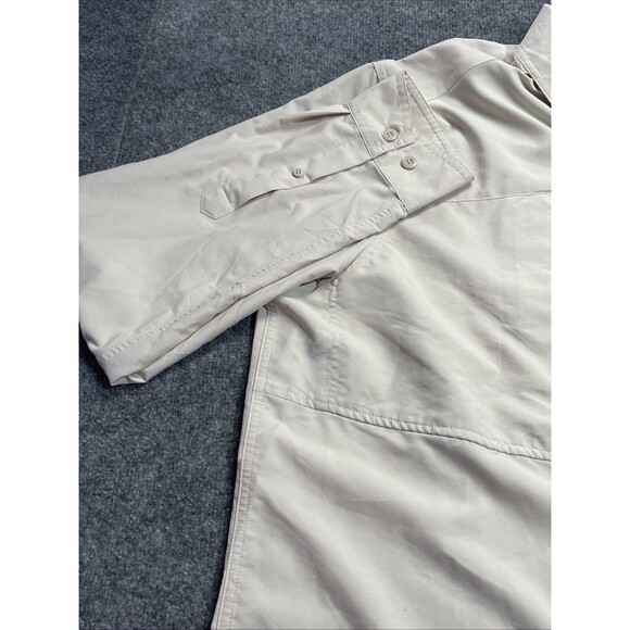 LL Bean Shirt Mens Large Khaki No Fly Zone Vented Roll Tab Sleeve Gorpcore Lg - Picture 5 of 16